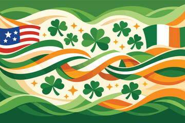 Irish American Heritage Month Celebration Concept