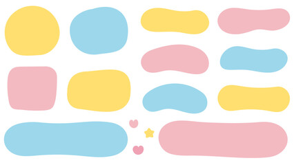 色々な形のシェイプフレームセット