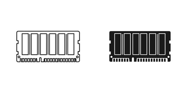 Comparison of two different types of memory module slots for computer hardware