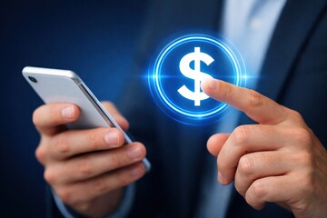 AI Financial Technology Mobile Payment and Digital Currency Transaction Interface