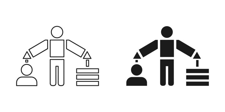 Comparison of height and reach between two different human figures