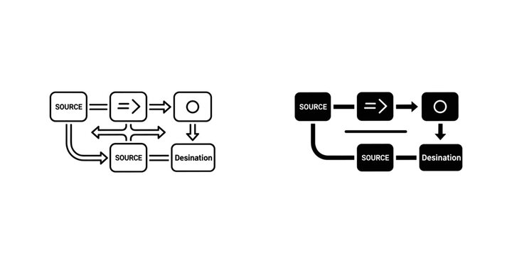 Diagrams illustrating basic and advanced state machine workflows with conditional branches