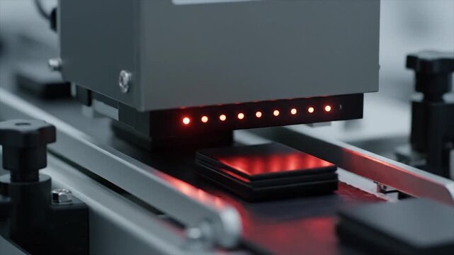 Automated Quality Control System Inspecting Components on a Production Line.