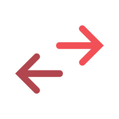 Vector of Icon Exchange Arrows Horizontal Swap_Flat Icon