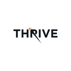 Obraz premium Minimalist thrive logo design inspiration