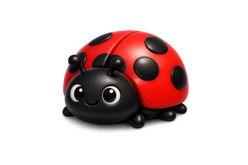 Obraz premium Adorable cartoon ladybug illustration for children's design and nature themes