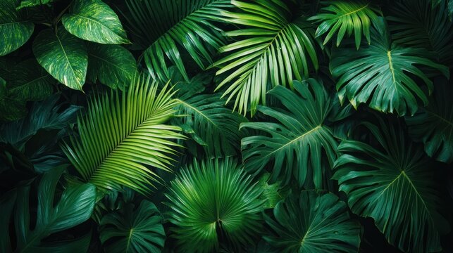 Tropical foliage background