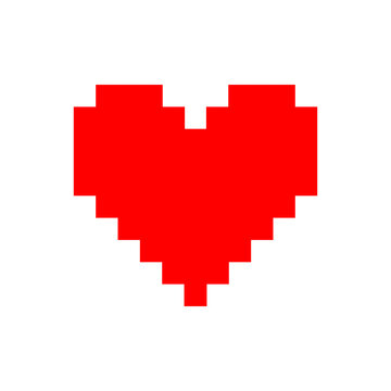 pixel heart vector