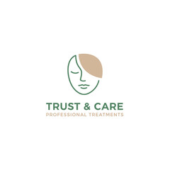 Trust & Care Professional Beauty and Skincare Logo