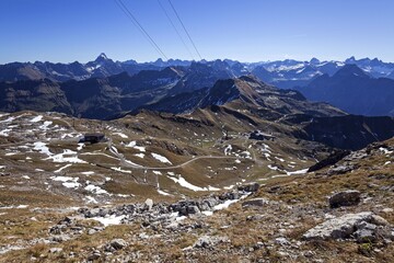 View From Nebelhorn Allg Alps