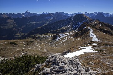 View Nebelhorn Allg Alps The