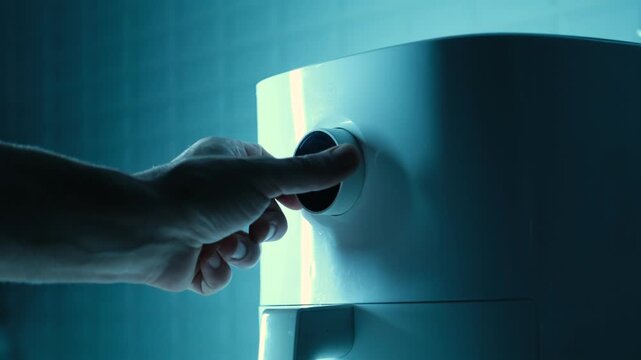 Navigating Cooking Menu on Digital Air Fryer Control Panel