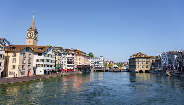 Limmat and Old Town of Zurich, Switzerland