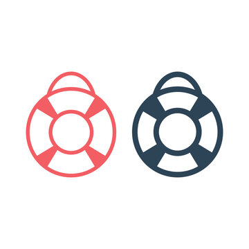 SOS help icons set vector design template.