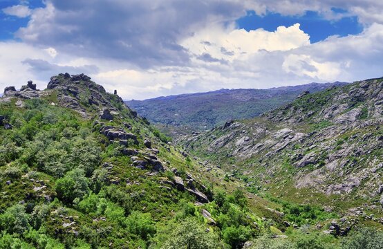Laboreiro river valley, Castro Laboreiro village, Peneda Geres National Park, Minho, Portugal