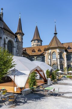 Inner courtyard of the Swiss National Museum, Zurich, Switzerland