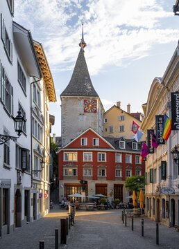 Tower House in Spiegelgasse, Kantorei Restaurant, Neumarkt, Old Town, Zurich, Switzerland