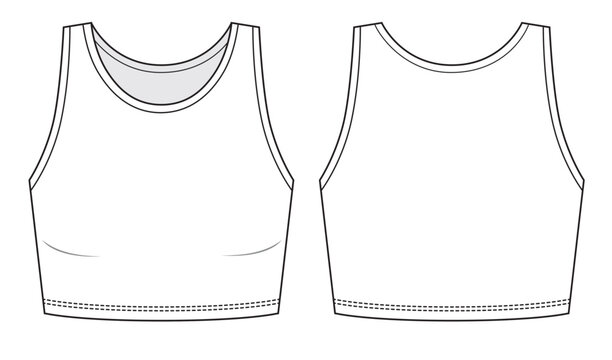 Womans and girls crop tank top