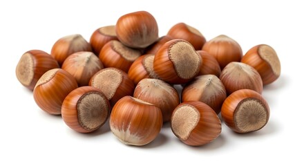 Obraz premium Pile of Hazelnuts - A Nutritious and Delicious Snack.