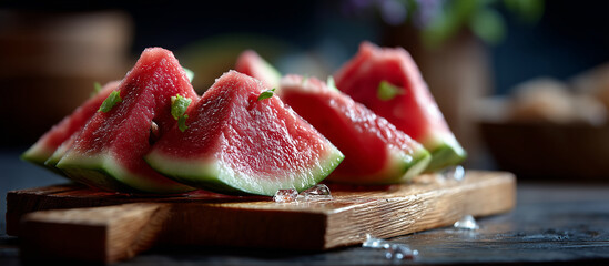 Slices of watermelon