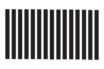 Fototapeta premium PNG Illustration Black barcode on transparent background