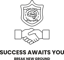 Fototapeta premium The image is meant to convey the idea of breaking new ground