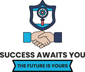 Fototapeta premium A logo for success awaits you