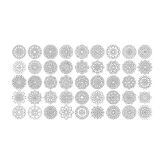 Mandala Geometric Patterns for Coloring and Design