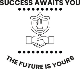 Fototapeta premium A logo for a company that is about success and the future