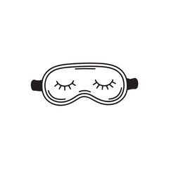 Sleep Mask Line Icon
