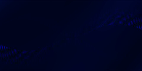 Fototapeta premium Technology Data flow background, modern tech banner, corporate business concept elegant gradient dots pattern art