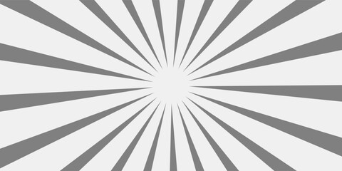 Obraz premium Ray sun light. Sunburst background. Radial circle line. Pattern starburst. Comic beam lines. Sun effect rays. Abstract firework. Concentration stripe. Cartoons lightning style. Vector illustration