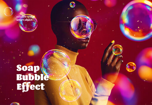 Soap Bubles Photo Effect