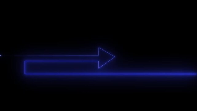Glowing neon line icon and updown arrow isolated on transparent black background. up down abstract glowing neon line arrow icon animation .sign icon and up down arrow 4k video.