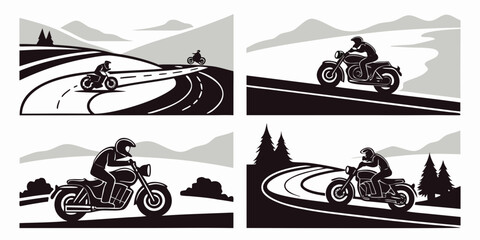 Vintage cars and motorcycles on display at a classic vehicle exhibition. Vector © Aaaa