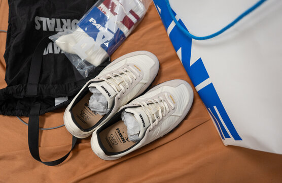 Pathum Thani, Thailand - March 2, 2026: Pane Crest Kick Women&rsquo;s Shoes. Plain color.PANE is a brand defined by timeless design, purposeful motion, and authentic experience.