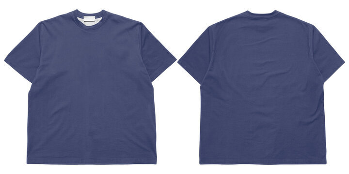 Navy t-shirt mockup bundle, front and back view, t-shirt mock up for clothing, apparel, fashion, etc.