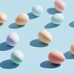 Playful Easter Eggs / Pattern / Still life