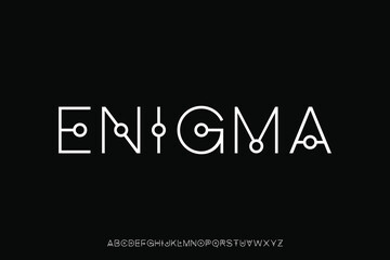 Obraz premium Display alphabet font vector design suitable for headline, poster, logo, magazine and many more