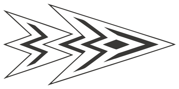 Abstract geometric pattern with sharp angles and dynamic lines creating a sense of movement Vector