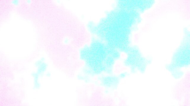 Abstract watercolor background with pastel pink and turquoise splashes.