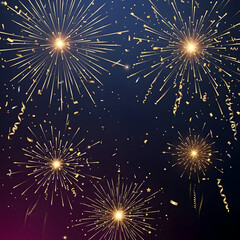 Festive Fireworks Display - A Celebration of Light and Color.