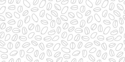 Naklejka premium doodle peanut seamless pattern background. doodle peanuts pattern for packaging. 