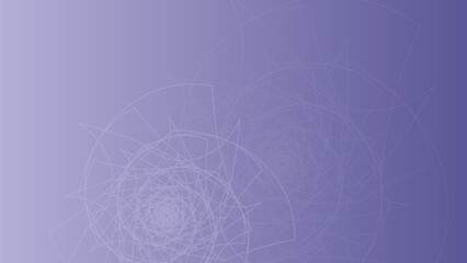 Naklejka premium Abstract geometric spiral structure on soft purple gradient background