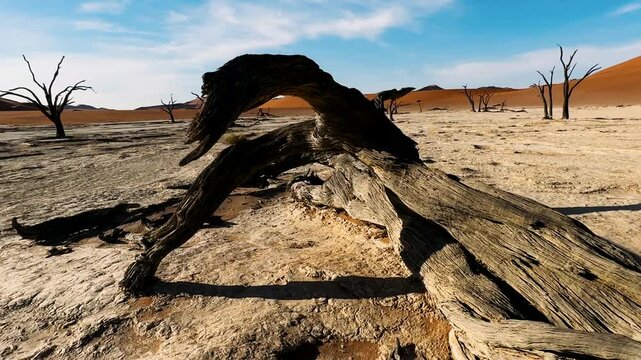 deadvlei in Namibia during the day