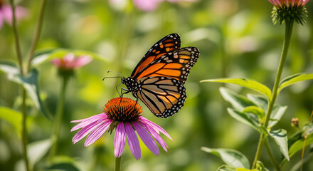 Obraz premium butterfly on a flower