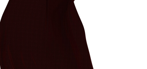 Close-up of a dark brown fabric shows a smooth texture and a warm color tone, perfect for...