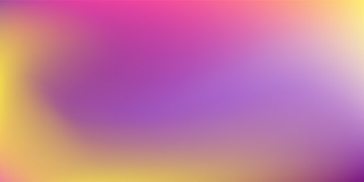 Abstract Blurred magenta purple yellow orange magenta purple background. Soft gradient backdrop with place for text. Vector illustration benar