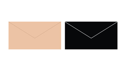 Minimalist Envelope Mail Vector Set