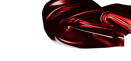 Elegant abstract design featuring flowing red silk. Perfect for backgrounds, presentations, and...